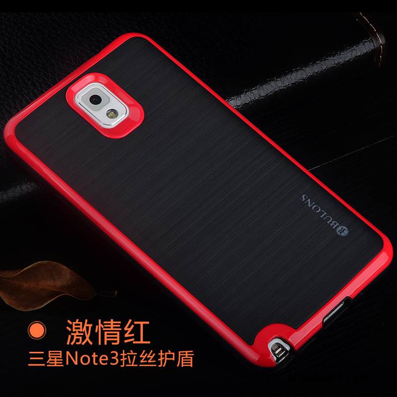 Kuori Samsung Galaxy Note 3 Silikoni Murtumaton Takakansi, Kotelo Samsung Galaxy Note 3 Suojaus Punainen Puhelimen Kuoret