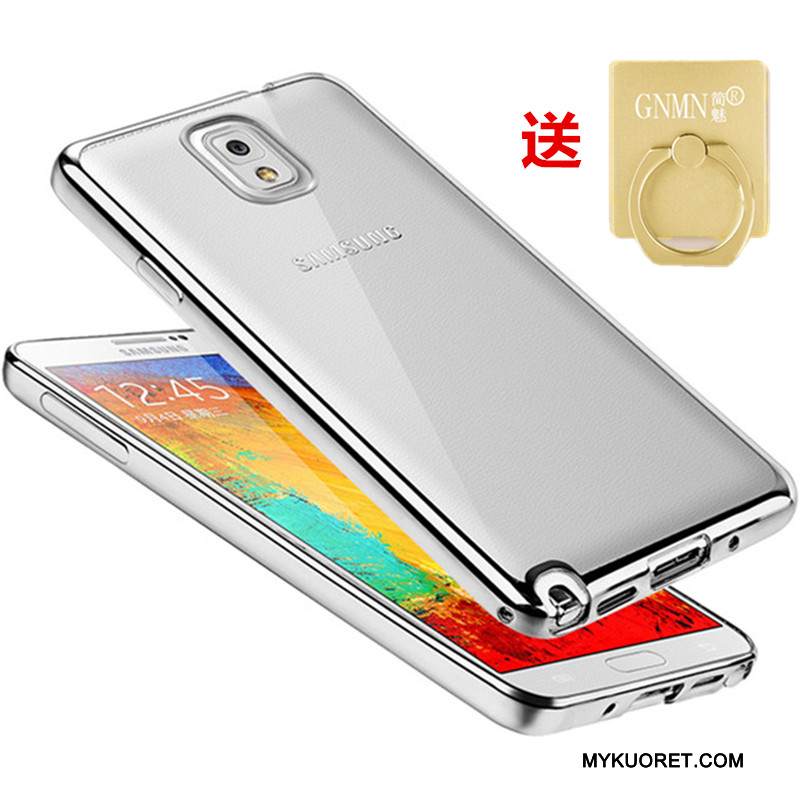 Kuori Samsung Galaxy Note 3 Silikoni Puhelimen Kuoret Kulta, Kotelo Samsung Galaxy Note 3 Pehmeä Neste Läpinäkyvä