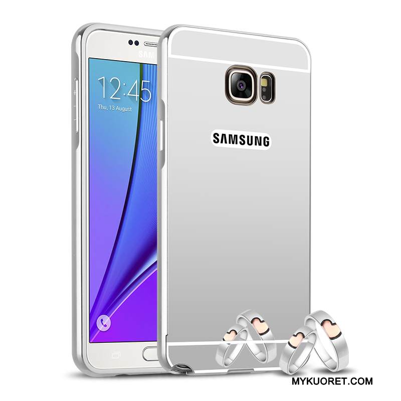 Kuori Samsung Galaxy Note 5 Metalli Kehys Puhelimen Kuoret, Kotelo Samsung Galaxy Note 5 Suojaus Murtumaton Kulta