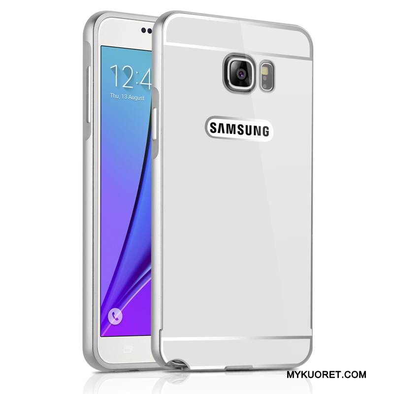 Kuori Samsung Galaxy Note 5 Metalli Murtumaton Peili, Kotelo Samsung Galaxy Note 5 Suojaus Kehys Kulta