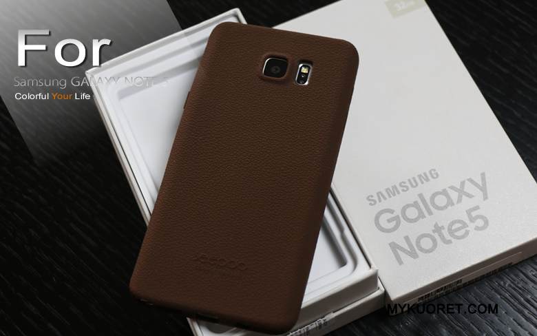 Kuori Samsung Galaxy Note 5 Silikoni Puhelimen Kuoret Harmaa, Kotelo Samsung Galaxy Note 5 Suojaus
