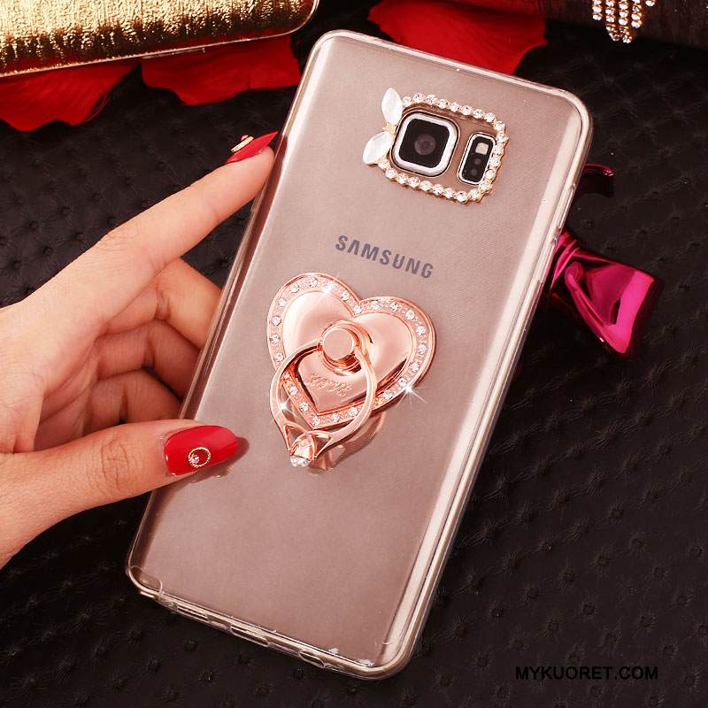 Kuori Samsung Galaxy Note 5 Strassi Valkoinen, Kotelo Samsung Galaxy Note 5 Silikoni