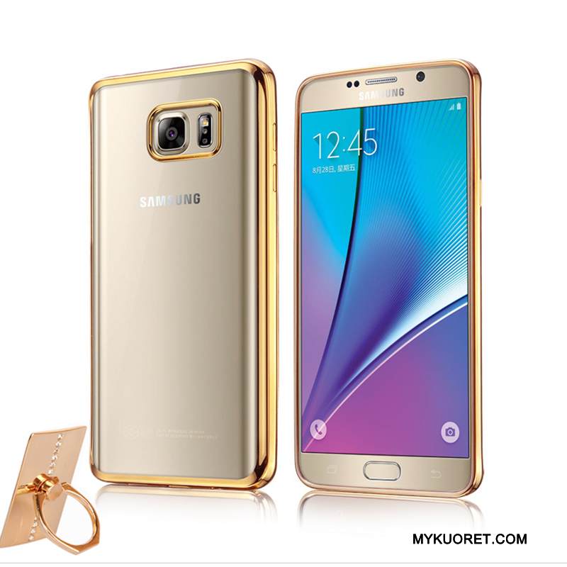 Kuori Samsung Galaxy Note 5 Suojaus Uusi Ohut, Kotelo Samsung Galaxy Note 5 Pehmeä Neste Läpinäkyvä Harmaa