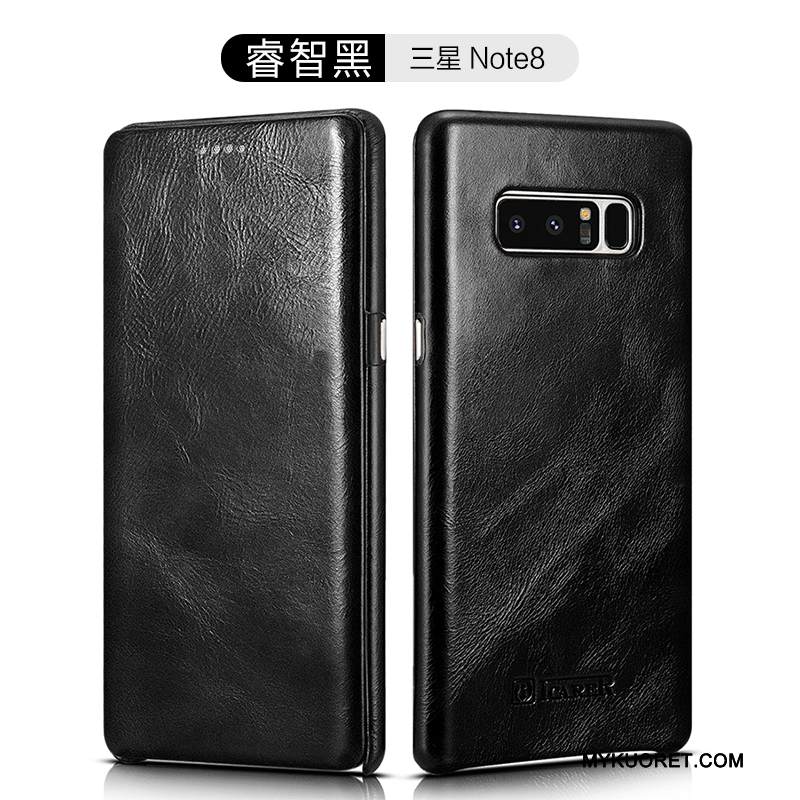 Kuori Samsung Galaxy Note 8 Laukut Puhelimen Kuoret Liiketoiminta, Kotelo Samsung Galaxy Note 8 Nahka