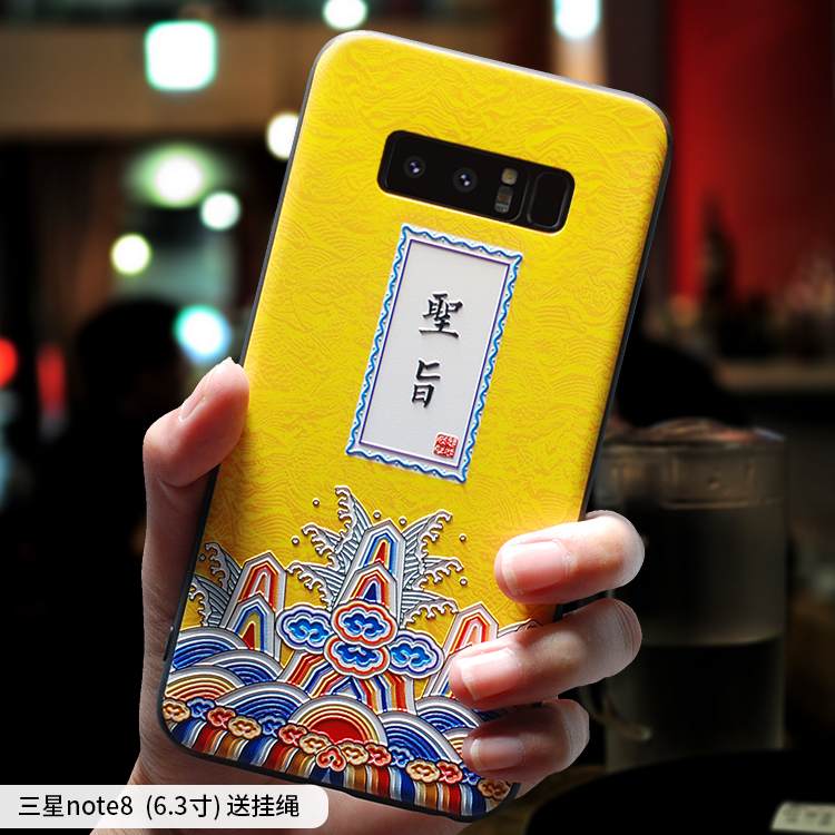 Kuori Samsung Galaxy Note 8 Luova Puhelimen Kuoret Jauhe, Kotelo Samsung Galaxy Note 8 Silikoni Murtumaton Tide-brändi