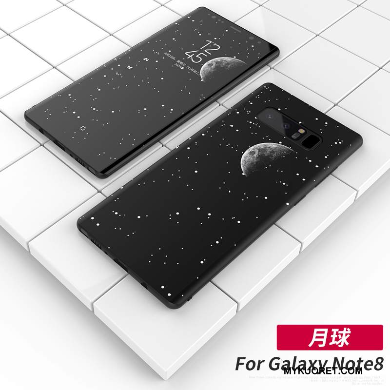 Kuori Samsung Galaxy Note 8 Suojaus Puhelimen Kuoret L, Kotelo Samsung Galaxy Note 8 Luova Musta Uusi