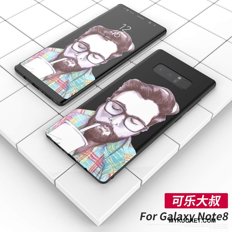 Kuori Samsung Galaxy Note 8 Suojaus Puhelimen Kuoret L, Kotelo Samsung Galaxy Note 8 Luova Musta Uusi