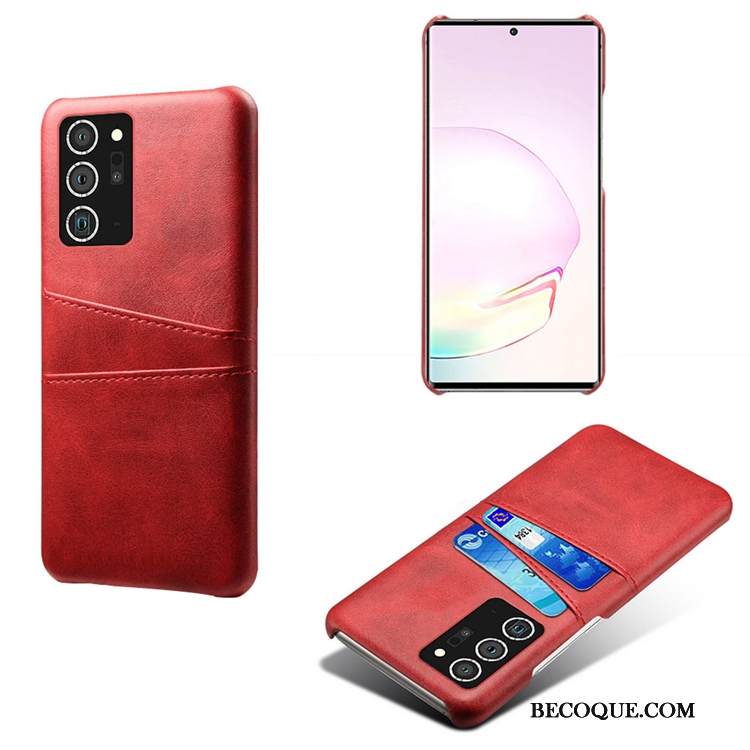 Kuori Samsung Galaxy Note20 Ultra Laukut Kortti Punainen, Kotelo Samsung Galaxy Note20 Ultra Persoonallisuus Puhelimen Kuoret