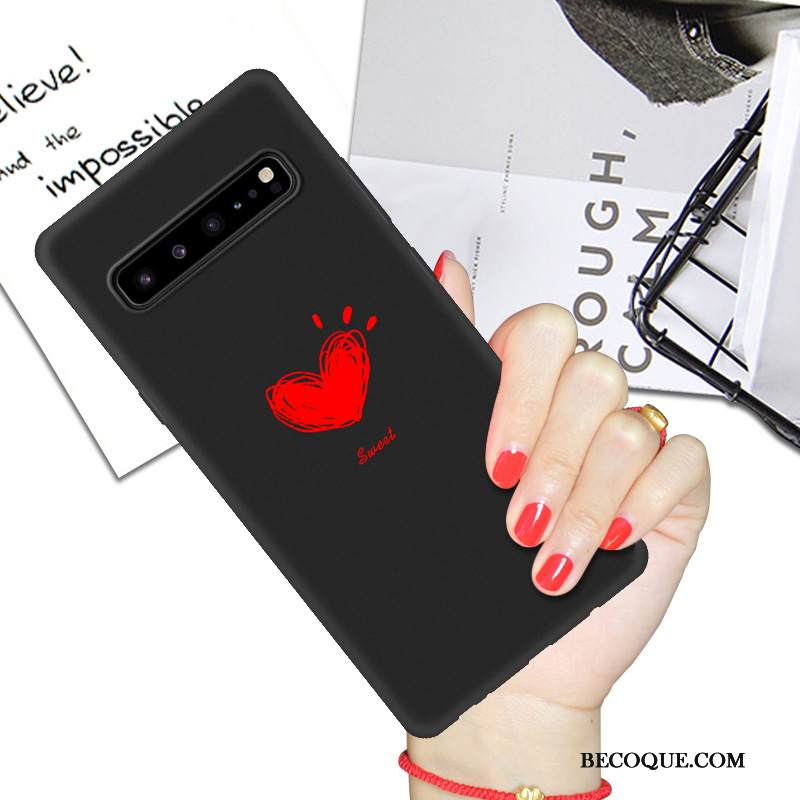 Kuori Samsung Galaxy S10 5g Sarjakuva Puhelimen Kuoret Musta, Kotelo Samsung Galaxy S10 5g Suojaus Net Red