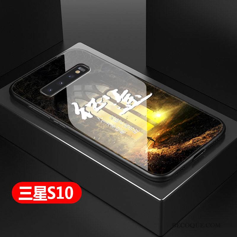 Kuori Samsung Galaxy S10 Luova Tide-brändi Kova, Kotelo Samsung Galaxy S10 Suojaus Yksinkertainen Murtumaton