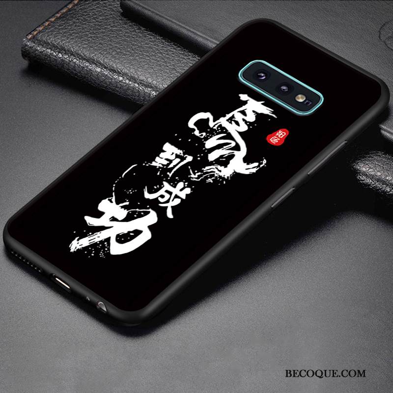 Kuori Samsung Galaxy S10e Suojaus Persoonallisuus Murtumaton, Kotelo Samsung Galaxy S10e Silikoni Trendi Musta