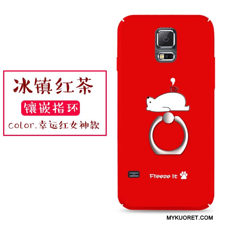 Kuori Samsung Galaxy S5 Laukut Puhelimen Kuoret Punainen, Kotelo Samsung Galaxy S5 Luova Kova Persoonallisuus
