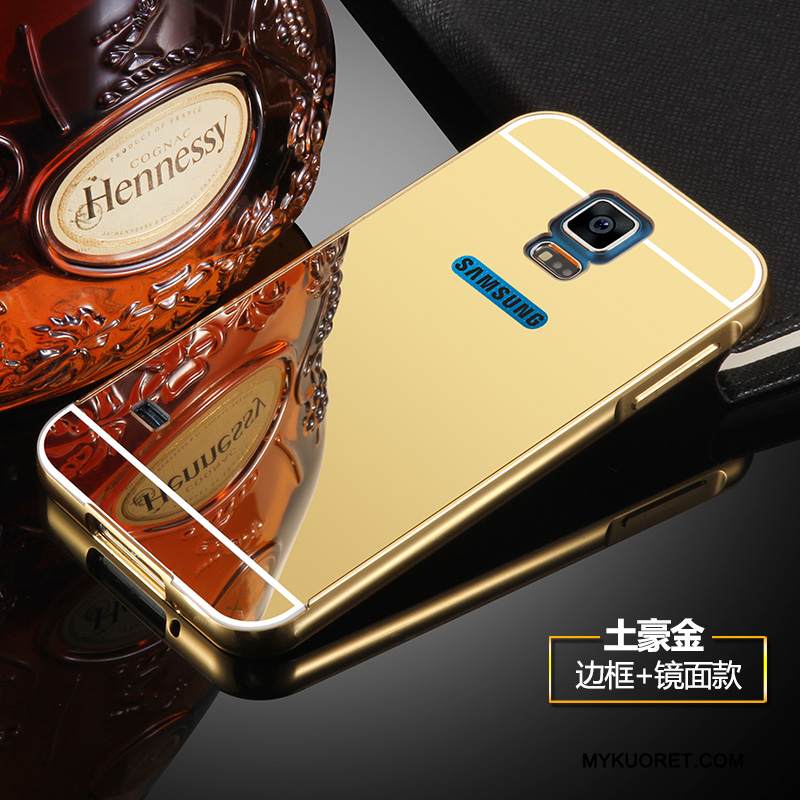 Kuori Samsung Galaxy S5 Metalli Hopea Takakansi, Kotelo Samsung Galaxy S5 Suojaus Kehys