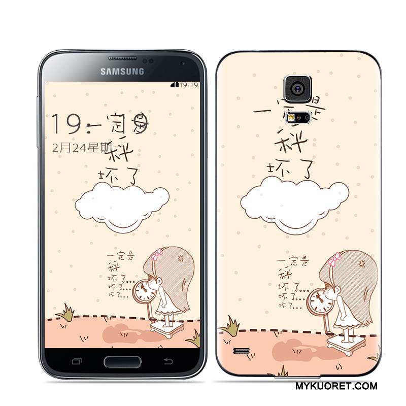 Kuori Samsung Galaxy S5 Monivärinen Kulta Takakansi, Kotelo Samsung Galaxy S5 Valkoinen Musta