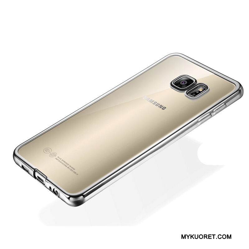 Kuori Samsung Galaxy S6 Silikoni Murtumaton Jauhe, Kotelo Samsung Galaxy S6 Pehmeä Neste Pinnoitus Läpinäkyvä
