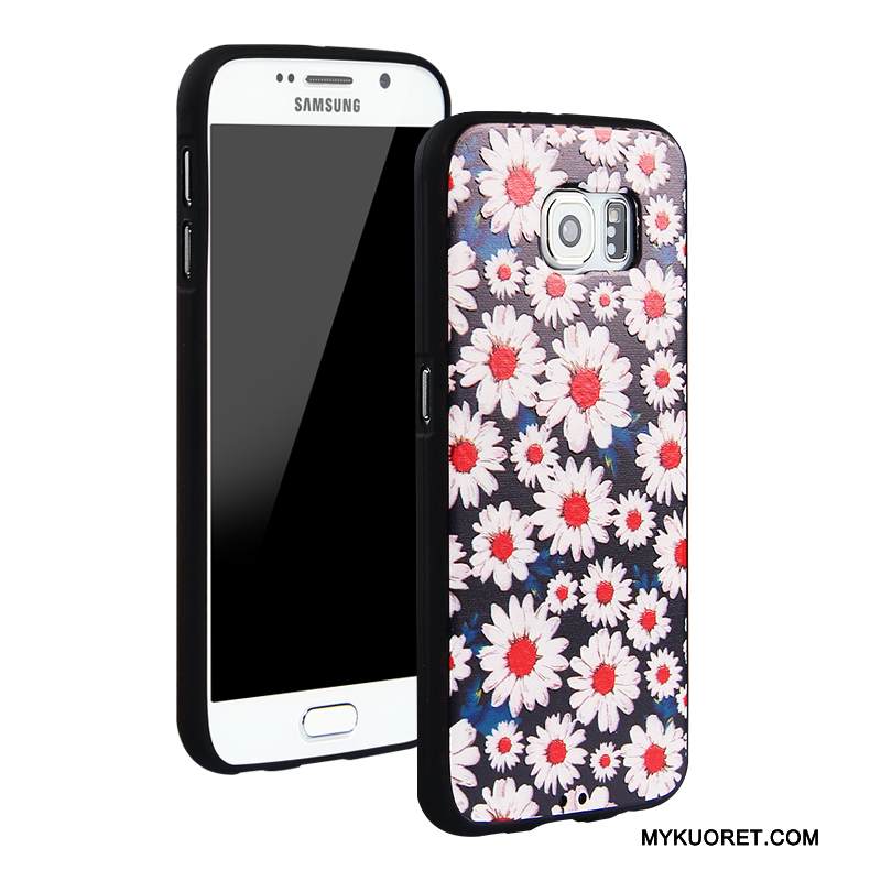Kuori Samsung Galaxy S6 Silikoni Puhelimen Kuoret Murtumaton, Kotelo Samsung Galaxy S6 Laukut Sininen Trendi