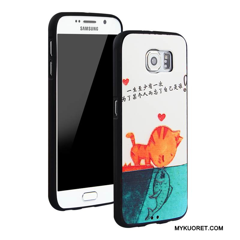 Kuori Samsung Galaxy S6 Silikoni Puhelimen Kuoret Murtumaton, Kotelo Samsung Galaxy S6 Laukut Sininen Trendi
