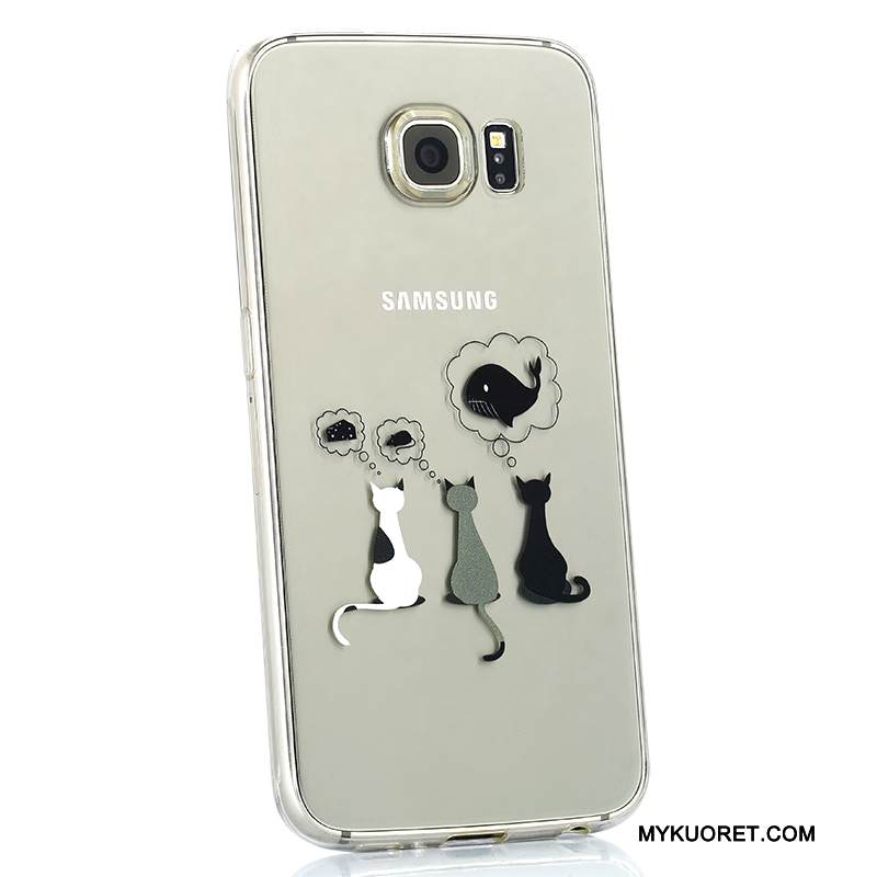 Kuori Samsung Galaxy S6 Suojaus Persoonallisuus Puhelimen Kuoret, Kotelo Samsung Galaxy S6 Silikoni Murtumaton Ihana