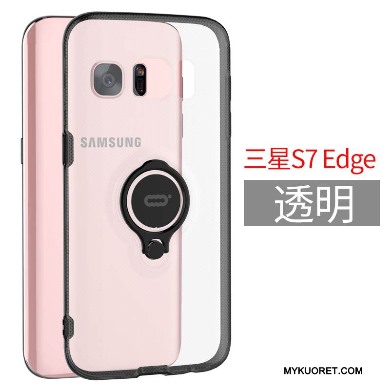 Kuori Samsung Galaxy S7 Edge Laukut Kova Rengas, Kotelo Samsung Galaxy S7 Edge Tuki Magneettinen Puhelimen Kuoret