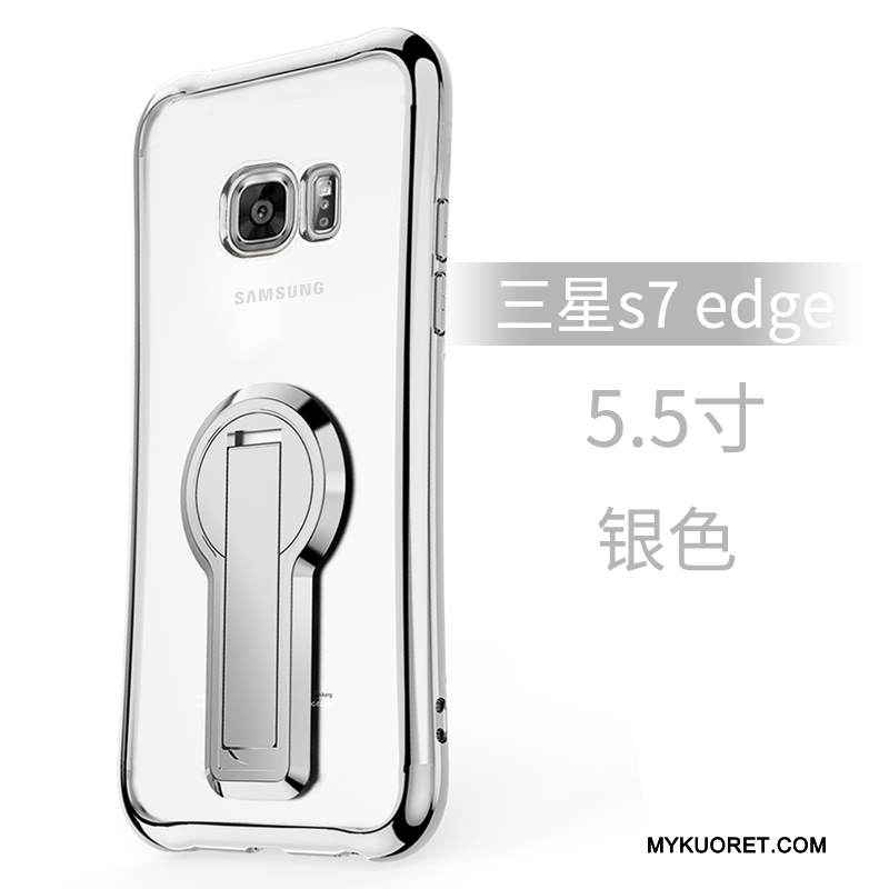 Kuori Samsung Galaxy S7 Edge Laukut Kulta Puhelimen Kuoret, Kotelo Samsung Galaxy S7 Edge Silikoni Murtumaton
