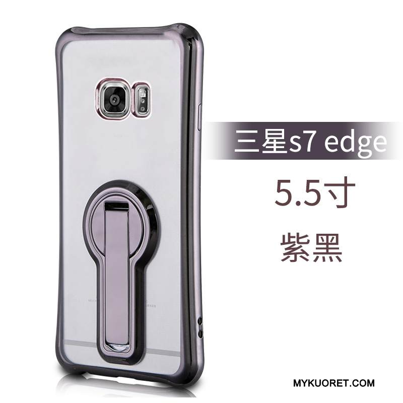 Kuori Samsung Galaxy S7 Edge Laukut Kulta Puhelimen Kuoret, Kotelo Samsung Galaxy S7 Edge Silikoni Murtumaton
