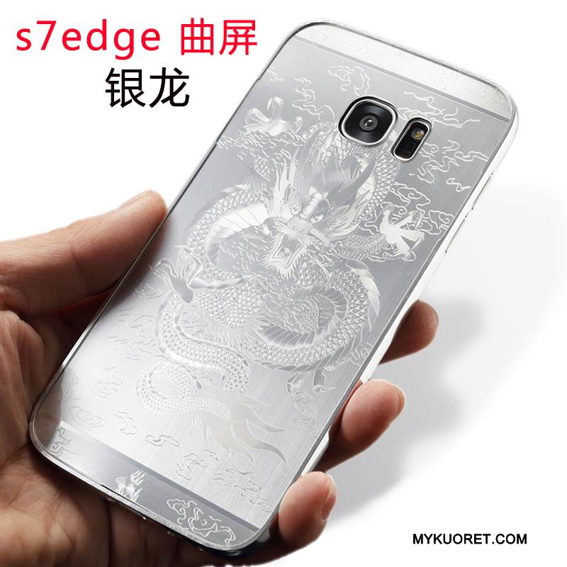 Kuori Samsung Galaxy S7 Edge Metalli Kehys Uusi, Kotelo Samsung Galaxy S7 Edge Persoonallisuus Murtumaton