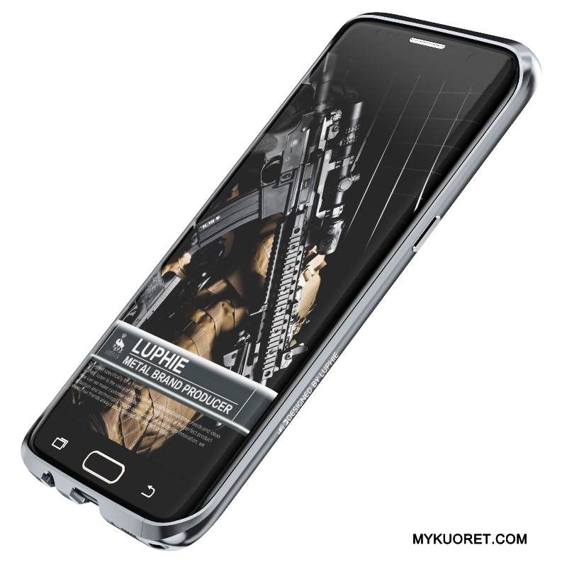 Kuori Samsung Galaxy S7 Edge Metalli Puhelimen Kuoret Kehys, Kotelo Samsung Galaxy S7 Edge Suojaus Trendi Kulta