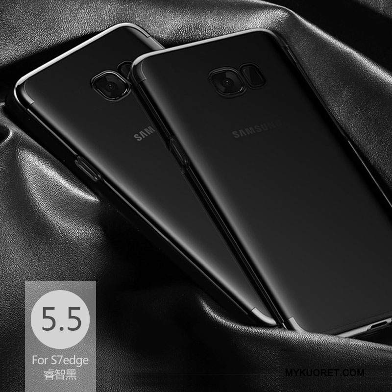 Kuori Samsung Galaxy S7 Edge Pehmeä Neste Läpinäkyvä Puhelimen Kuoret, Kotelo Samsung Galaxy S7 Edge Silikoni Sininen Ohut
