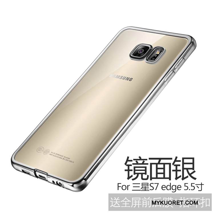Kuori Samsung Galaxy S7 Edge Pehmeä Neste Murtumaton Kulta, Kotelo Samsung Galaxy S7 Edge Silikoni Ohut Ultra