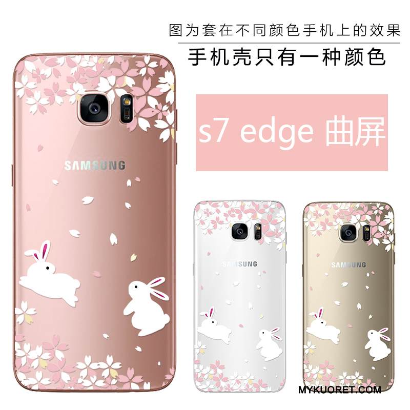 Kuori Samsung Galaxy S7 Edge Pehmeä Neste Murtumaton Uusi, Kotelo Samsung Galaxy S7 Edge Kohokuviointi Jauhe Kauneus