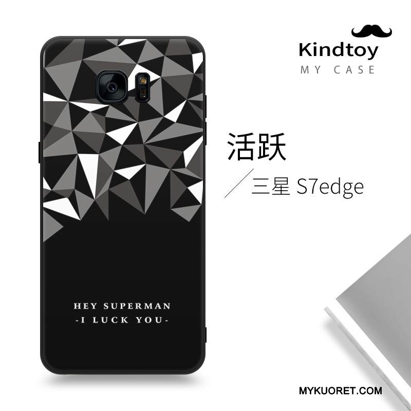 Kuori Samsung Galaxy S7 Edge Silikoni Murtumaton Tide-brändi, Kotelo Samsung Galaxy S7 Edge Monivärinen Persoonallisuus Puhelimen Kuoret