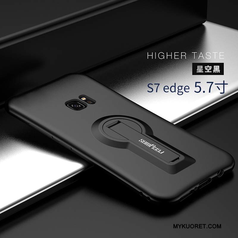Kuori Samsung Galaxy S7 Edge Silikoni Puhelimen Kuoret Trendi, Kotelo Samsung Galaxy S7 Edge Pehmeä Neste Persoonallisuus Tummansininen