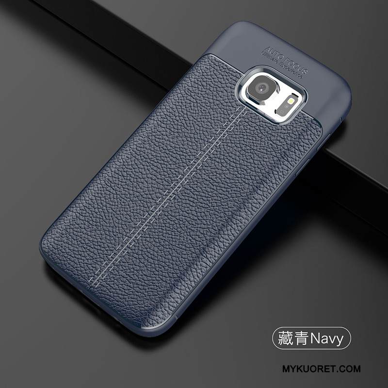 Kuori Samsung Galaxy S7 Edge Silikoni Trendi Murtumaton, Kotelo Samsung Galaxy S7 Edge Pehmeä Neste Musta Persoonallisuus