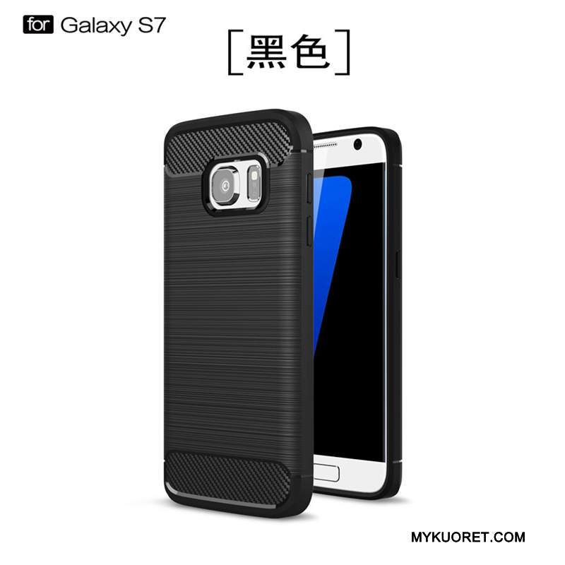 Kuori Samsung Galaxy S7 Laukut Murtumaton Musta, Kotelo Samsung Galaxy S7 Suojaus Uusi Puhelimen Kuoret