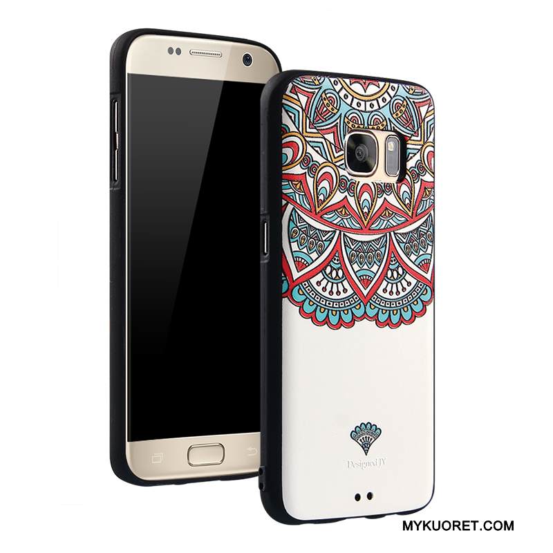 Kuori Samsung Galaxy S7 Sarjakuva Ripustettavat Koristeet Murtumaton, Kotelo Samsung Galaxy S7 Monivärinen Puhelimen Kuoret