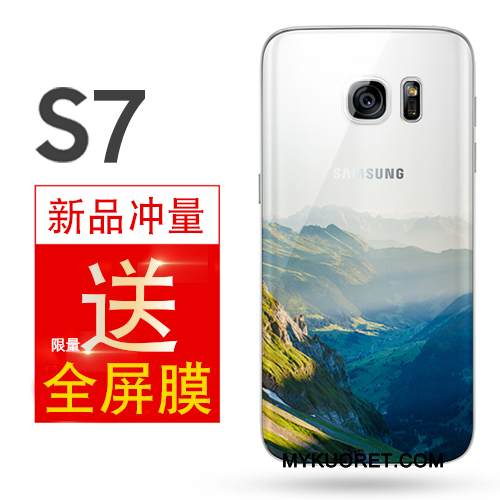 Kuori Samsung Galaxy S7 Suojaus Keltainen Yksinkertainen, Kotelo Samsung Galaxy S7 Laukut Murtumaton Puhelimen Kuoret