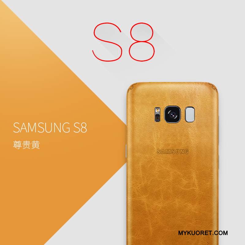 Kuori Samsung Galaxy S8 Laukut Oranssi Ultra, Kotelo Samsung Galaxy S8 Luova Keltainen Puhelimen Kuoret