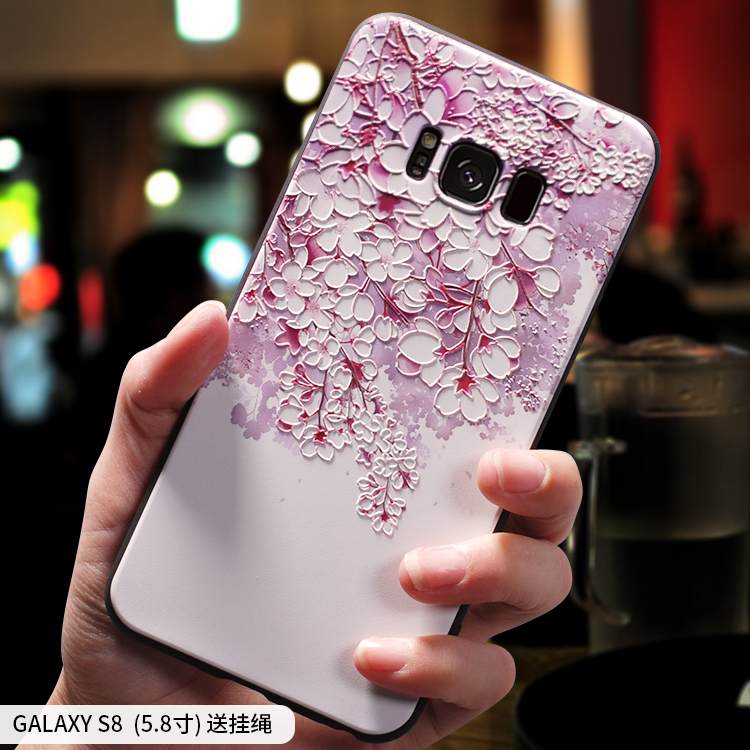 Kuori Samsung Galaxy S8 Laukut Persoonallisuus Kiinalainen Tyyli, Kotelo Samsung Galaxy S8 Silikoni Puhelimen Kuoret Jauhe