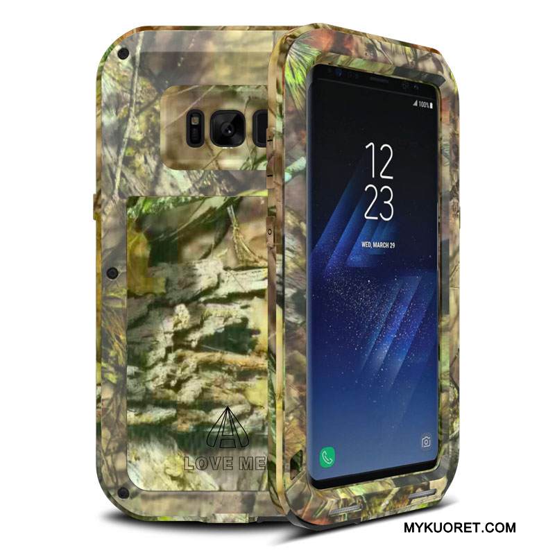 Kuori Samsung Galaxy S8+ Luova Kolme Puolustusta Persoonallisuus, Kotelo Samsung Galaxy S8+ Metalli Trendi Murtumaton