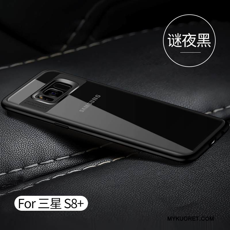 Kuori Samsung Galaxy S8+ Luova Murtumaton Trendi, Kotelo Samsung Galaxy S8+ Silikoni Musta Läpinäkyvä