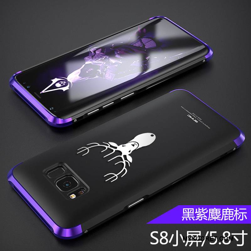 Kuori Samsung Galaxy S8 Metalli Murtumaton Trendi, Kotelo Samsung Galaxy S8 Laukut Violetti Ultra