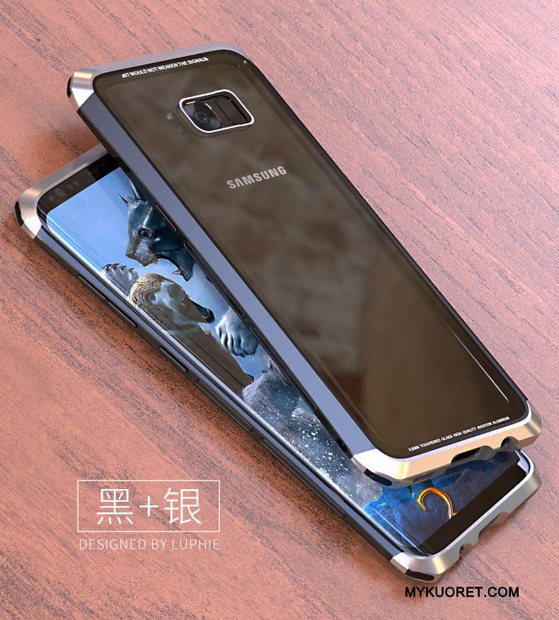 Kuori Samsung Galaxy S8+ Metalli Persoonallisuus Takakansi, Kotelo Samsung Galaxy S8+ Laukut Puhelimen Kuoret Punainen