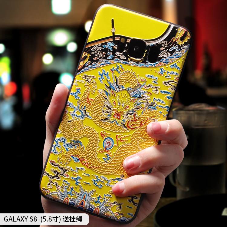 Kuori Samsung Galaxy S8 Pehmeä Neste Trendi Tummansininen, Kotelo Samsung Galaxy S8 Laukut Puhelimen Kuoret Persoonallisuus