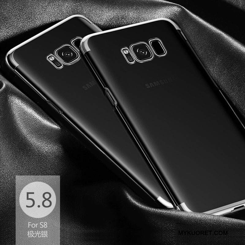 Kuori Samsung Galaxy S8 Pehmeä Neste Tummansininen Puhelimen Kuoret, Kotelo Samsung Galaxy S8 Silikoni Läpinäkyvä Murtumaton