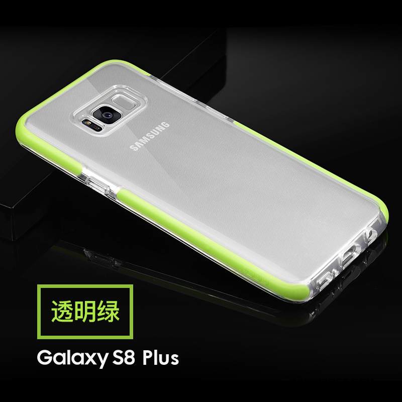 Kuori Samsung Galaxy S8+ Silikoni Puhelimen Kuoret Vihreä, Kotelo Samsung Galaxy S8+ Laukut Murtumaton