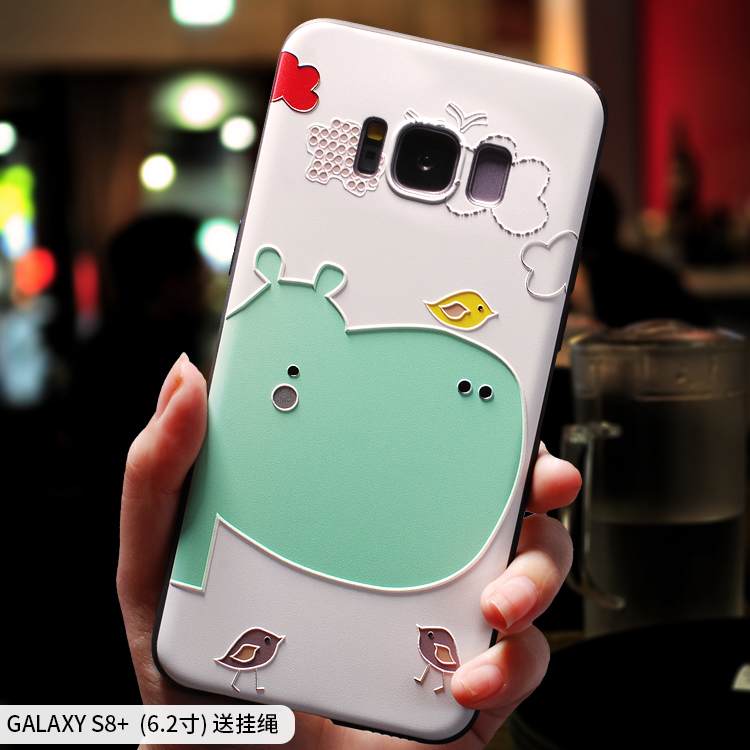 Kuori Samsung Galaxy S8+ Silikoni Ripustettavat Koristeet Vihreä, Kotelo Samsung Galaxy S8+ Laukut Puhelimen Kuoret Pieni