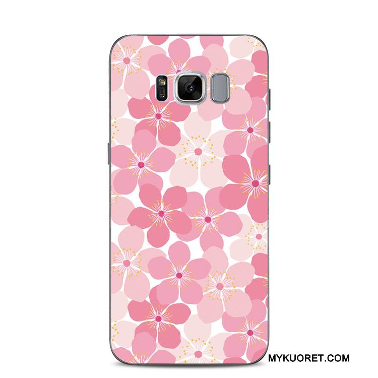 Kuori Samsung Galaxy S8+ Silikoni Vihreä Pitsi, Kotelo Samsung Galaxy S8+ Kohokuviointi Vaalean Puhelimen Kuoret