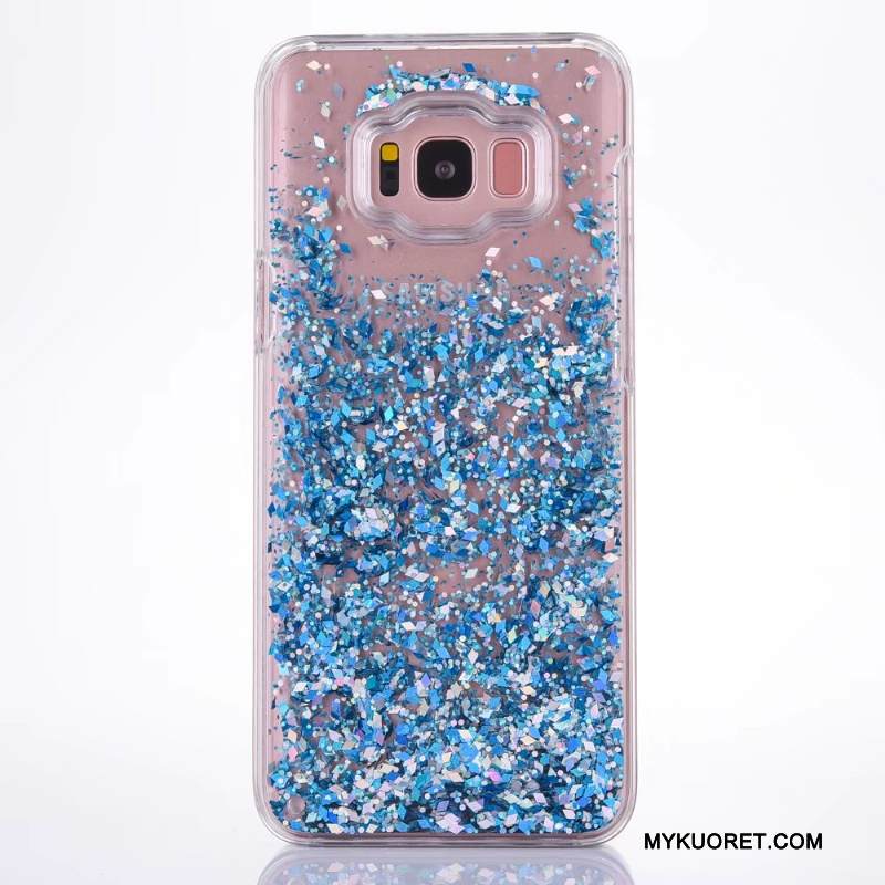 Kuori Samsung Galaxy S8 Suojaus Juoksuhiekka Kova, Kotelo Samsung Galaxy S8 Pieni Sininen