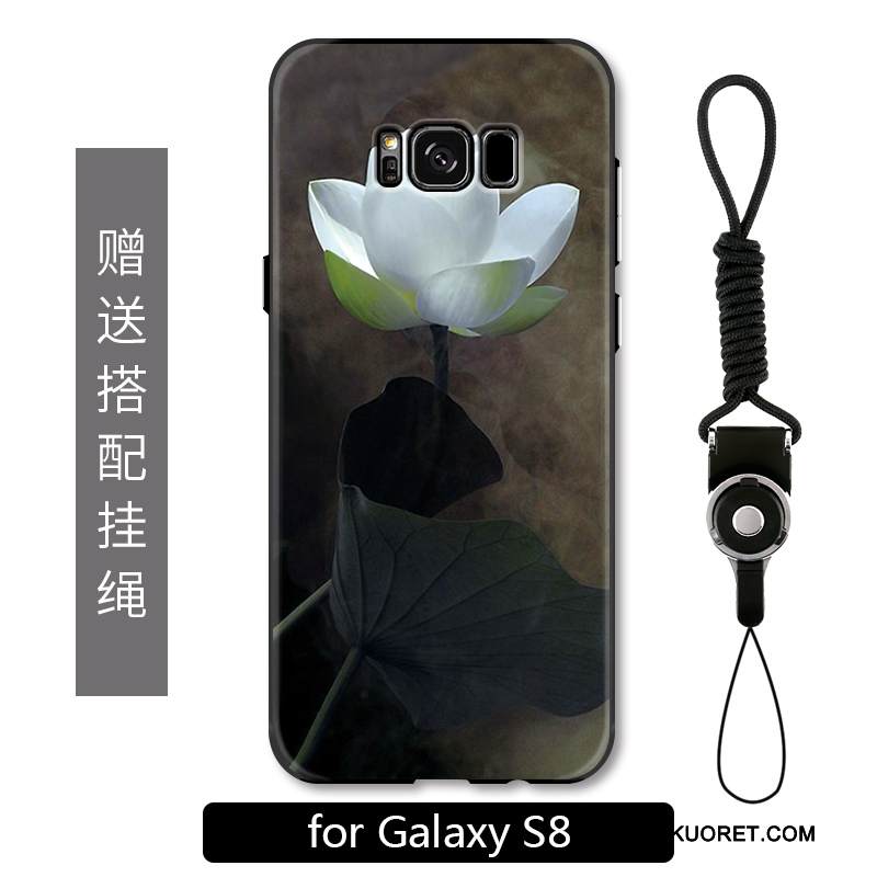 Kuori Samsung Galaxy S8 Suojaus Kiinalainen Tyyli Puhelimen Kuoret, Kotelo Samsung Galaxy S8 Monivärinen Kukka Murtumaton
