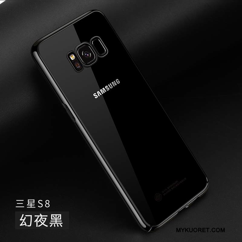 Kuori Samsung Galaxy S8 Ylellisyys Trendi Läpinäkyvä, Kotelo Samsung Galaxy S8 Laukut Murtumaton Musta